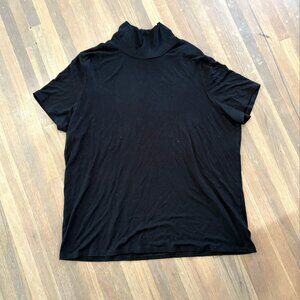 LRL Ralph Lauren Mock Neck Turtle Neck Black Shirt 2X